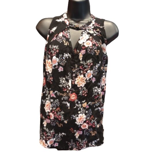 Gypsies & Moondust Women's Size Small Floral Sleeveless Blouse - Picture 1 of 7
